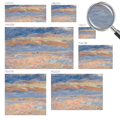 Stor fototapet Havlandskab