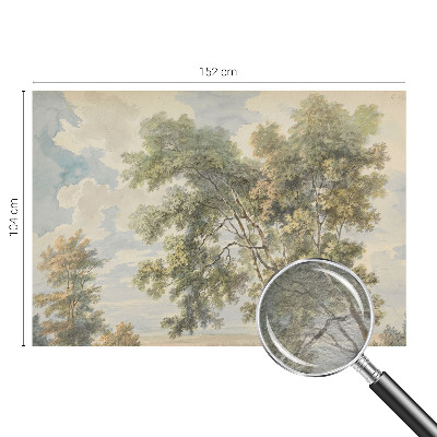 3D fototapet med romantisk naturmotiv