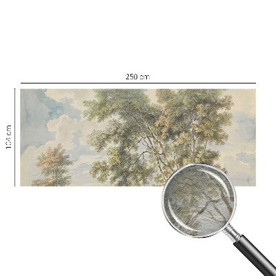 3D fototapet med romantisk naturmotiv