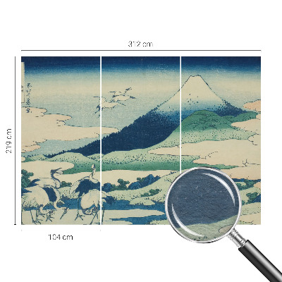 Vlies fototapet Kraner og bjerge