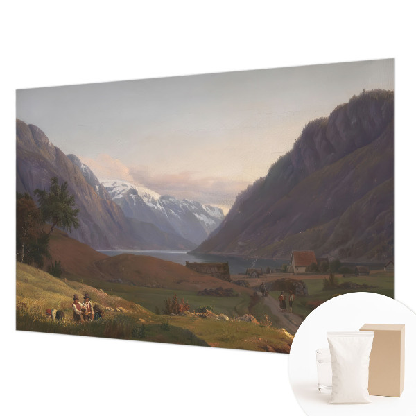 Foto tapet med motiv af et bjergpanorama