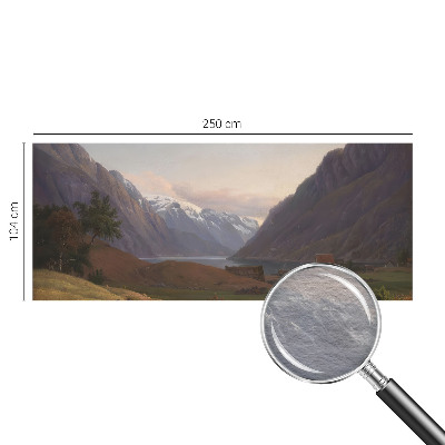 Foto tapet med motiv af et bjergpanorama