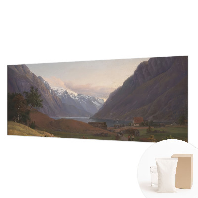 Foto tapet med motiv af et bjergpanorama