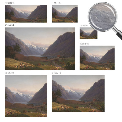 Foto tapet Bjergpanorama