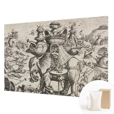 Non-woven fototapet En grotesk kamp