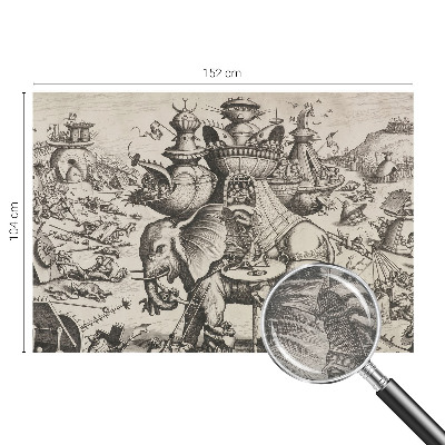 Non-woven fototapet En grotesk kamp