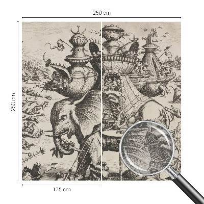 Non-woven fototapet En grotesk kamp