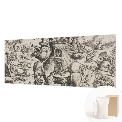 Non-woven fototapet En grotesk kamp