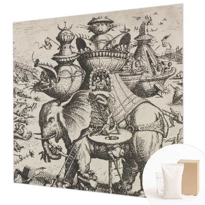 Non-woven fototapet En grotesk kamp