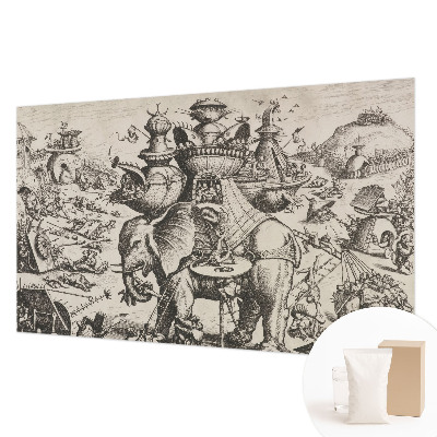 Non-woven fototapet En grotesk kamp