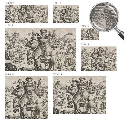 Non-woven fototapet En grotesk kamp