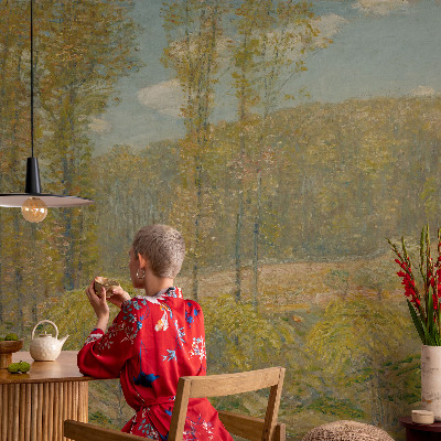 Tapet væg Skovlandskab