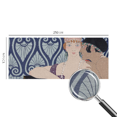 Fototapet stue med et kunstnerisk motiv af et par