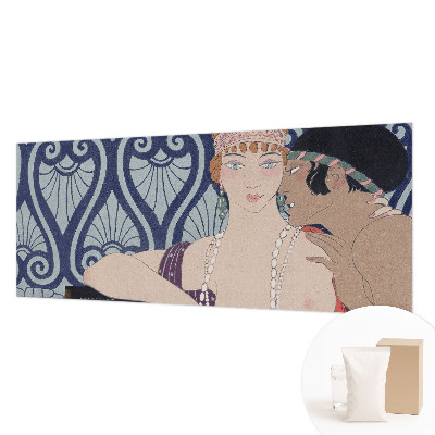Fototapet stue med et kunstnerisk motiv af et par