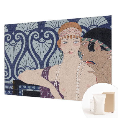 Fototapet stue med et kunstnerisk motiv af et par