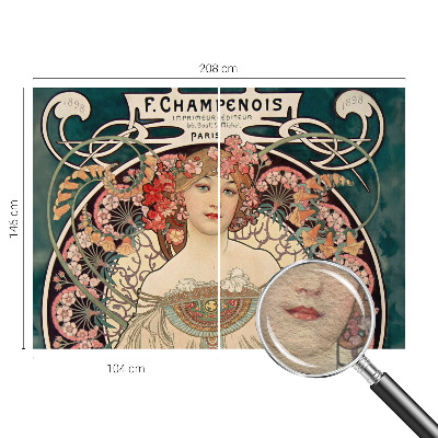 Fototapet soveværelse Blomstersymmetri