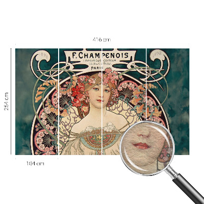 Fototapet soveværelse Blomstersymmetri