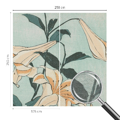 Fototapet efter mål Delikate liljer