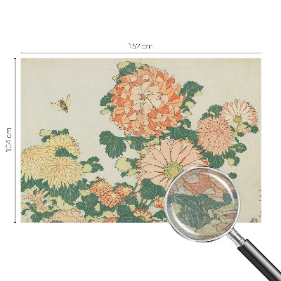 Fototapet på mål Krysantemumblomster