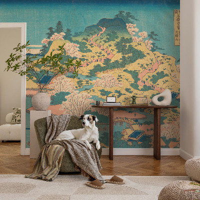 Høj kvalitet fototapet med motiv af et japansk landskab