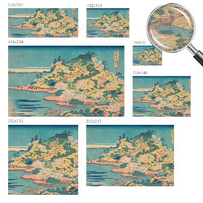 Høj kvalitet fototapet Japansk landskab