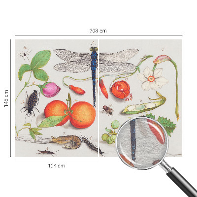 3D fototapet Naturillustration