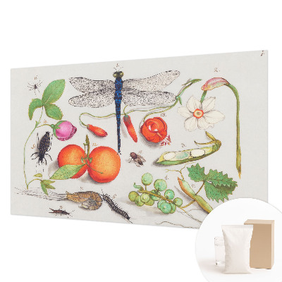 3D fototapet med naturillustration