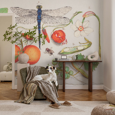 3D fototapet Naturillustration