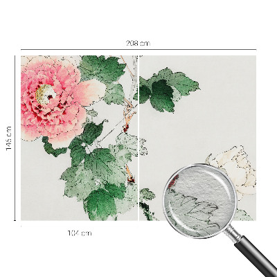 Fototapet med blomsteragtigt, subtilt motiv