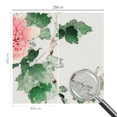 Fototapet med blomsteragtigt, subtilt motiv