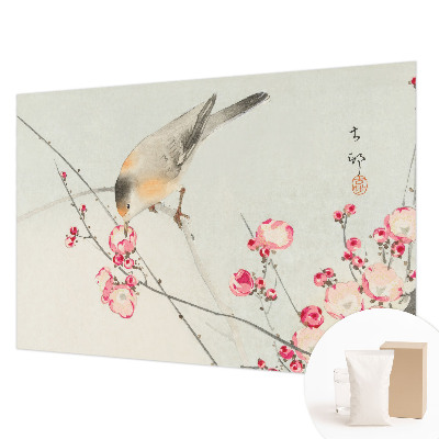 Non-woven fototapet med motiv af en blomsterfugl