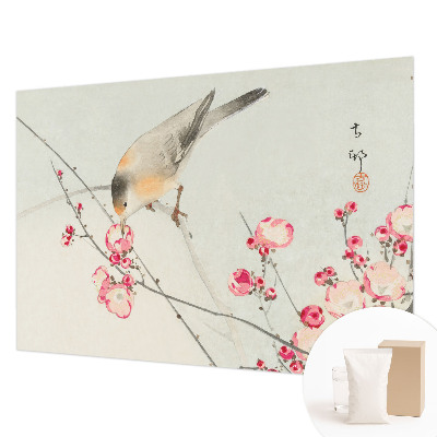 Non-woven fototapet med motiv af en blomsterfugl