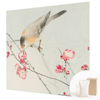 Non-woven fototapet med motiv af en blomsterfugl