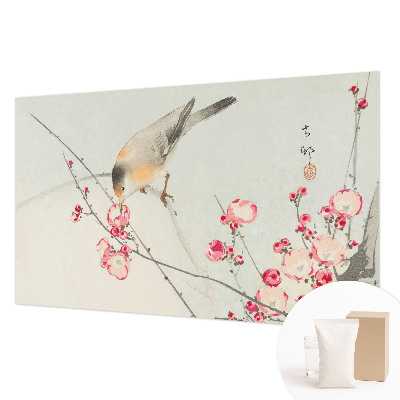 Non-woven fototapet med motiv af en blomsterfugl
