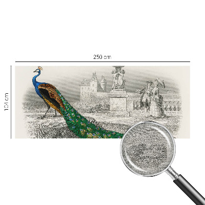 Tapet Farverige fjer