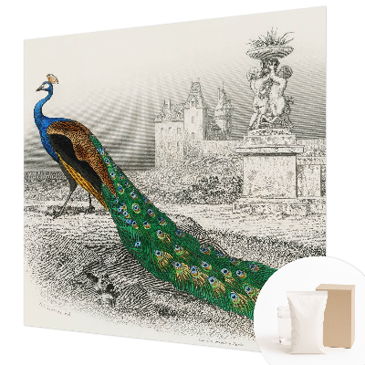 Tapet Farverige fjer