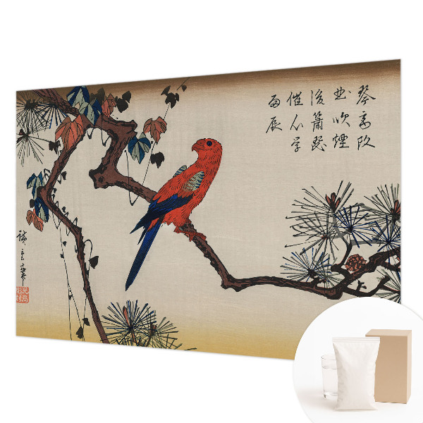 Væg tapet En fugl på en gren