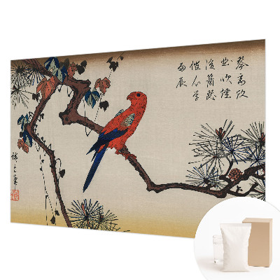 Væg tapet En fugl på en gren