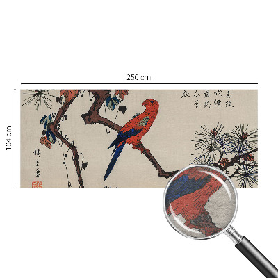 Væg tapet En fugl på en gren