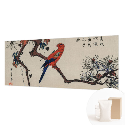 Væg tapet En fugl på en gren