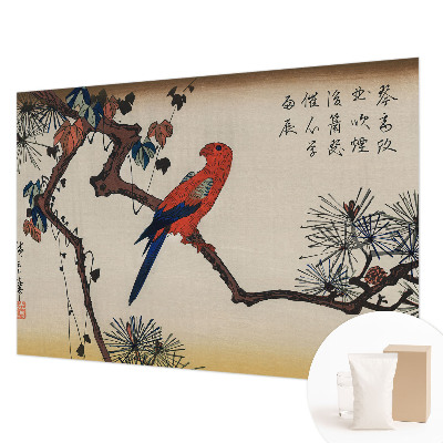 Væg tapet En fugl på en gren