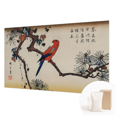 Væg tapet En fugl på en gren