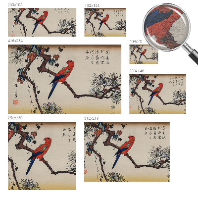 Væg tapet En fugl på en gren