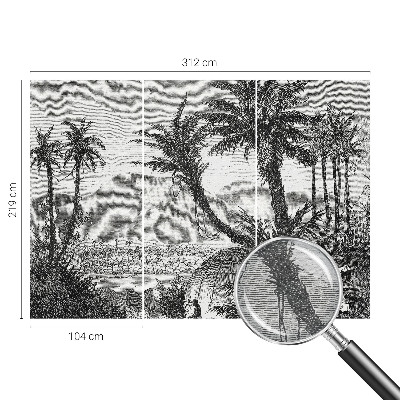 Fototapet stue Tropisk oase