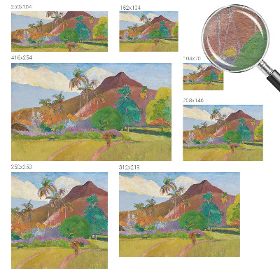 Fototapet børneværelse med eksotisk naturmotiv