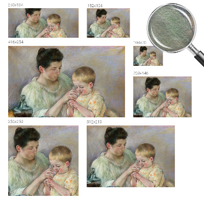 Høj kvalitet fototapet Forældreomsorg