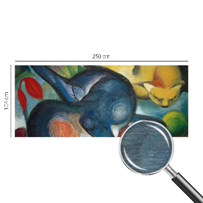 Stor fototapet med kattekunst