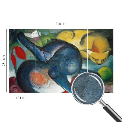 Stor fototapet Kattekunst