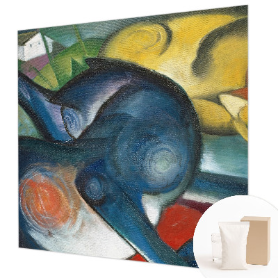 Stor fototapet med kattekunst