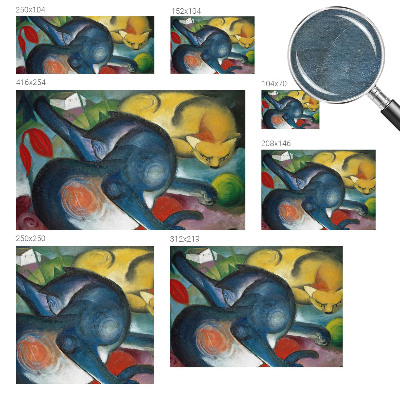 Stor fototapet Kattekunst